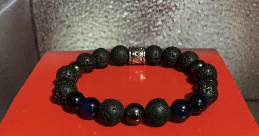 Men's Blue Tigers Eye Bracelet 