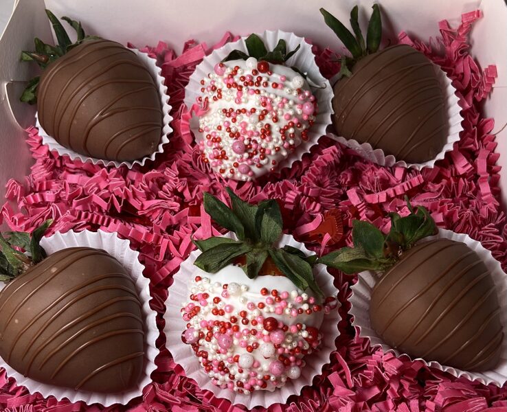 Chocolate Covered Strawberry Sprinkle Box