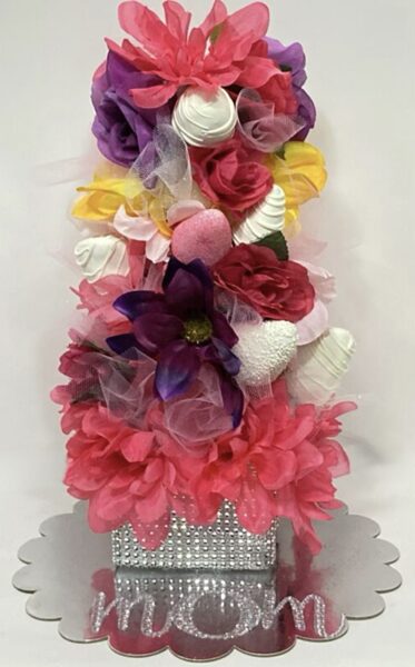 Multi Color  Chocolate Strawberry Tower