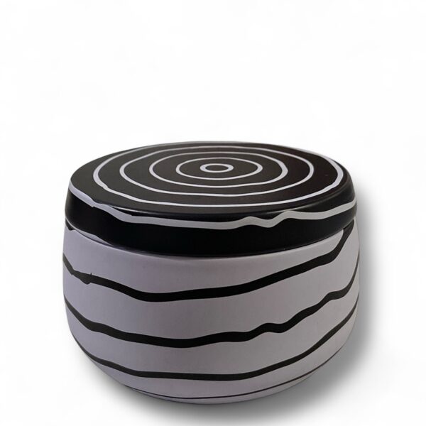 Zebra Design Print Candle Tin